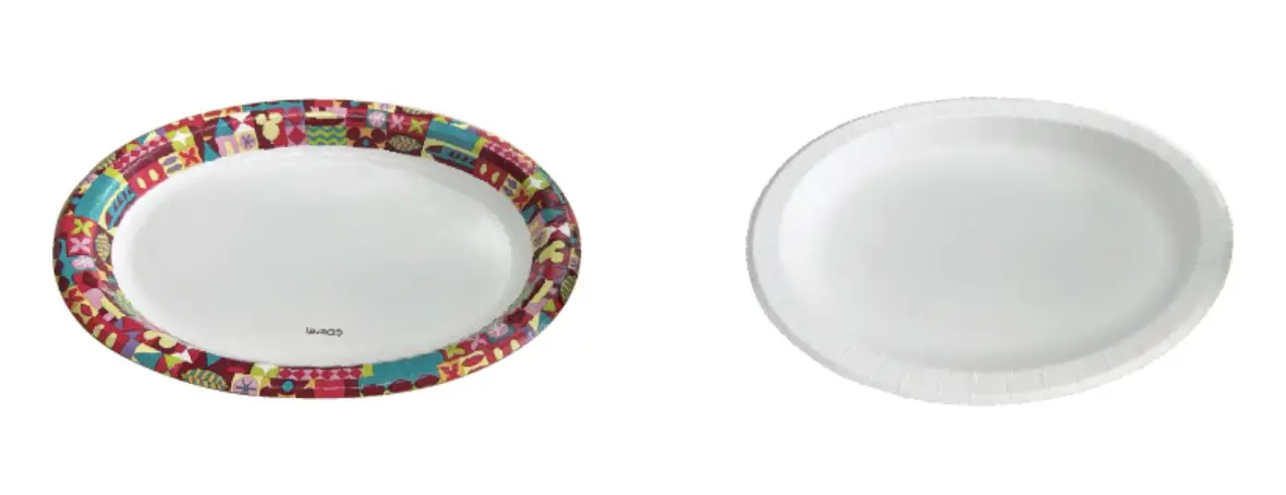Corncomp paper plates