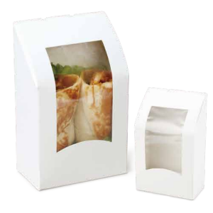 Cardboard wrap box with PLA window - FSC certified