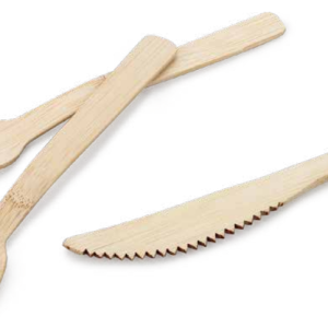 Wooden cutlery - FSC certified biodegradable forks knives spoons