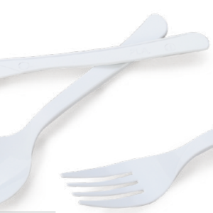 CPLA cutlery - heat-resistant compostable knife fork spoon