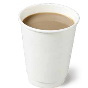 Double wall white cardboard paper cup - FSC certified insulated