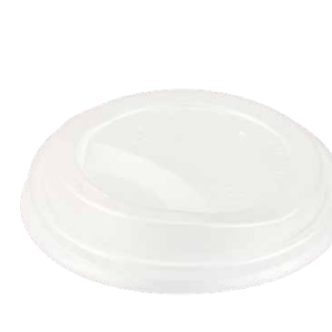 White PLA coffee cup lid - compostable