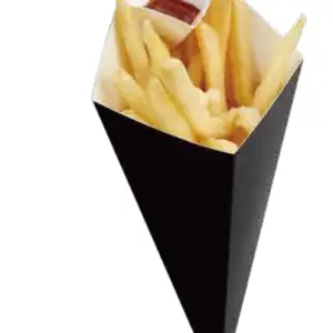 Black fries cone - FSC certified
